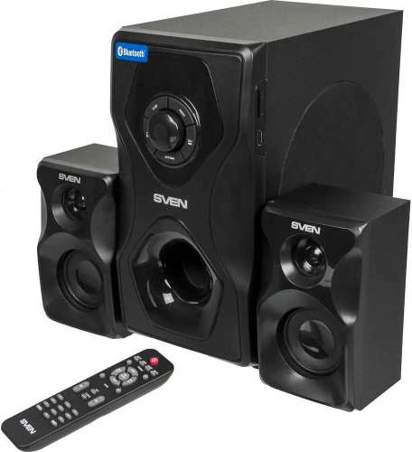 Колонки Bluetooth Sven MS-2055,  2.1,  черный [sv-016609]